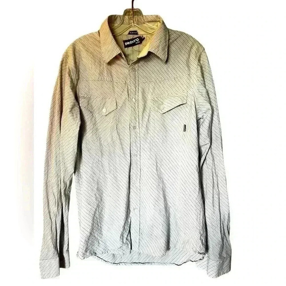 Men's Size M Billabong Dress Shirt Button Down, Covered Pockets - Picture 1 of 5